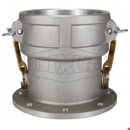 Dixon Global Cam and Groove Adapter with Buna-N Seal, 4 in, Adapter x TTMA Flange G400-DLT-AL